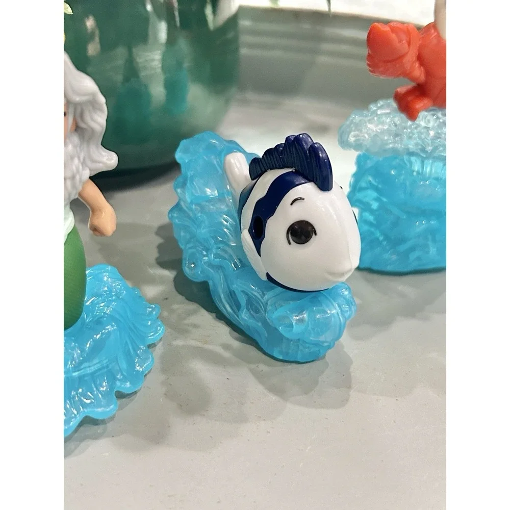 2023 Disneys‎ Little Mermaid McDonald's Happy Meal Lot-Sebastian-Triton-Flounder
